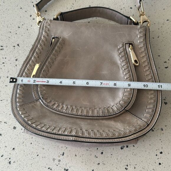 Rebecca Minkoff Vanity Saddle Genuine Leather Crossbody Bag Handbag Whip-Stitch - Picture 6 of 16